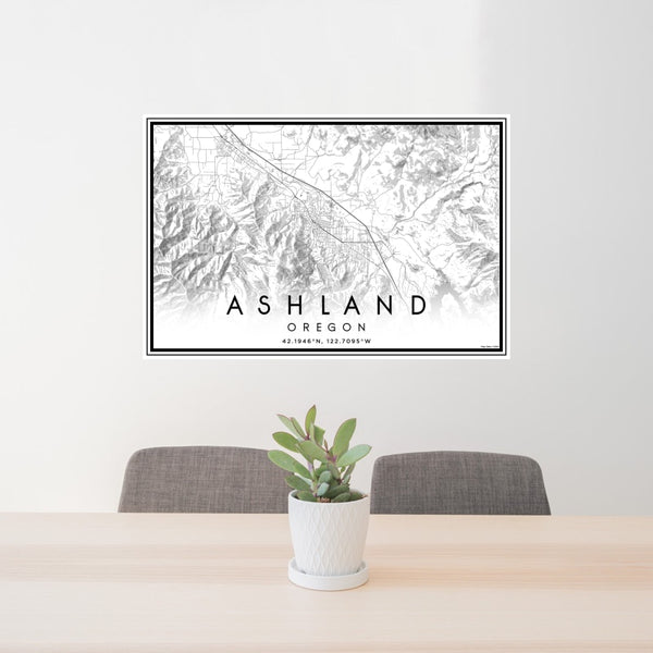 Ashland - Oregon Classic Map Print