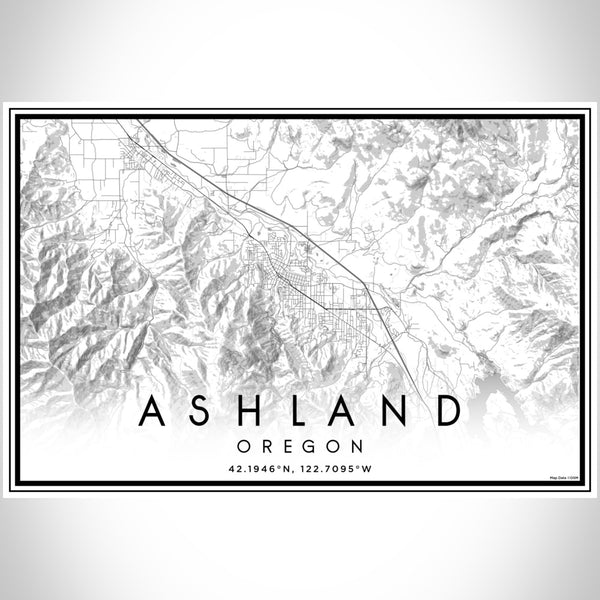 Ashland - Oregon Classic Map Print