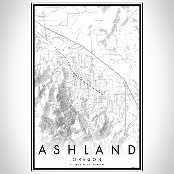 Ashland - Oregon Classic Map Print