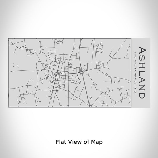 Rendered View of Ashland Virginia Map Engraving on 17oz Stainless Steel Insulated Cola Bottle