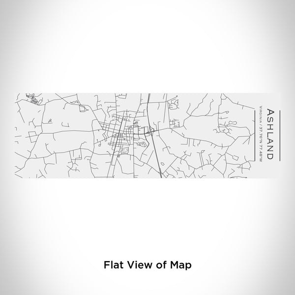 Rendered View of Ashland Virginia Map Engraving on 10oz Stainless Steel Insulated Cup with Sliding Lid in White