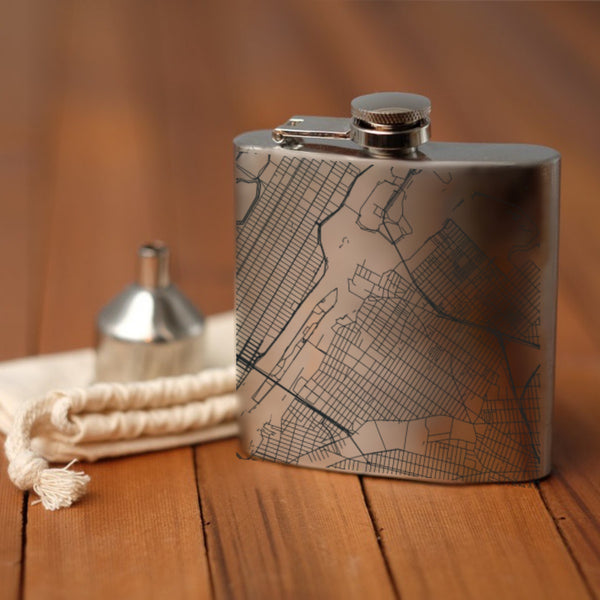 Astoria New York Custom Engraved City Map Inscription Coordinates on undefined