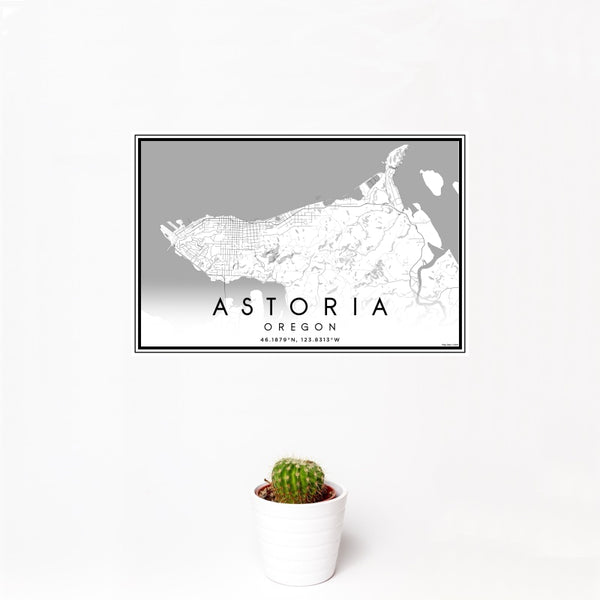Astoria - Oregon Classic Map Print