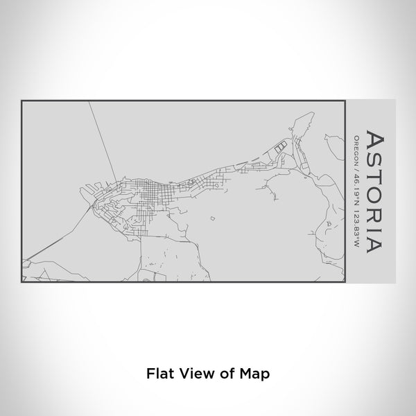 Astoria - Oregon Map Insulated Bottle