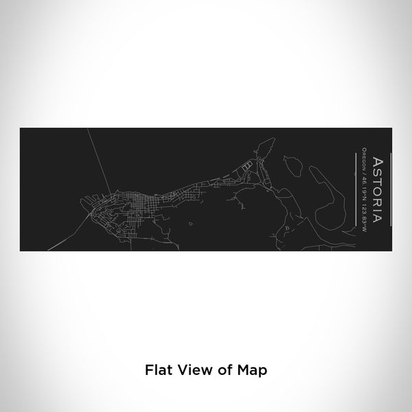 Astoria - Oregon Map Insulated Cup in Matte Black