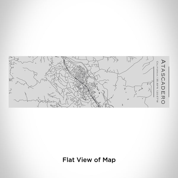Rendered View of Atascadero California Map Engraving on 10oz Stainless Steel Insulated Cup with Sipping Lid