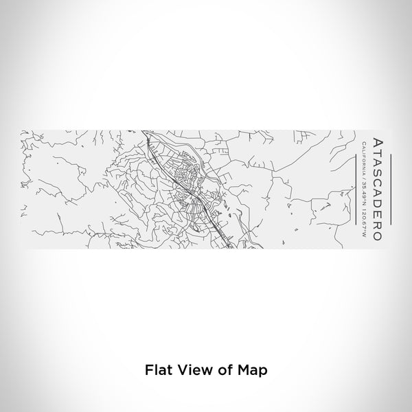 Rendered View of Atascadero California Map Engraving on 10oz Stainless Steel Insulated Cup with Sliding Lid in White