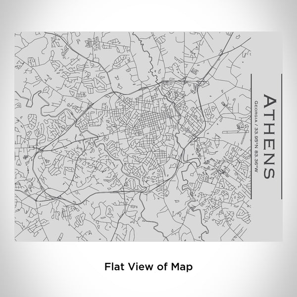 Athens - Georgia Map Bottle with Bamboo Top