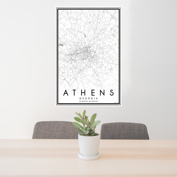 Athens - Georgia Classic Map Print
