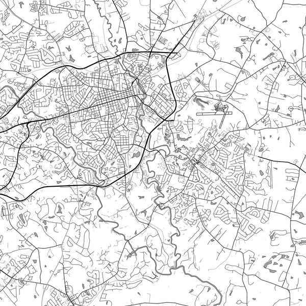 Athens - Georgia Classic Map Print