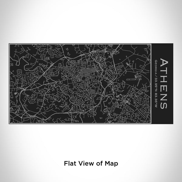 Athens - Georgia Map Insulated Bottle in Matte Black
