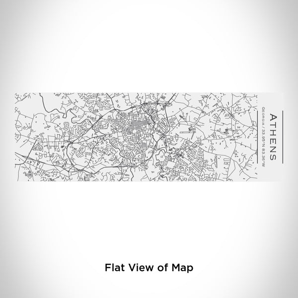 Rendered View of Athens Georgia Map Engraving on 10oz Stainless Steel Insulated Cup with Sliding Lid in White