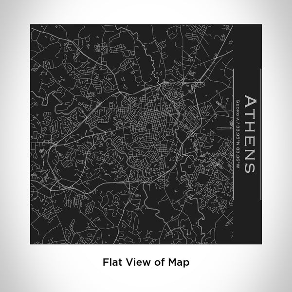 Athens - Georgia Map Tumbler in Matte Black