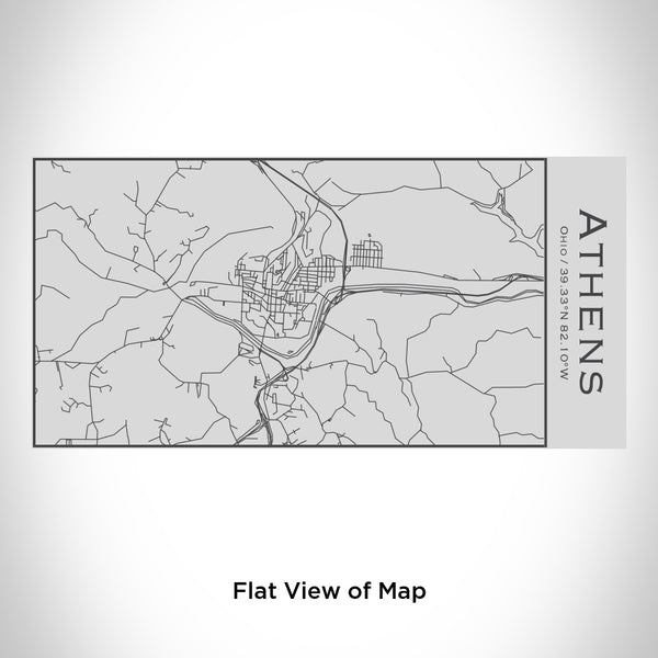 Athens - Ohio Map Insulated Bottle