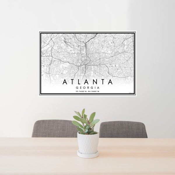 Atlanta - Georgia Classic Map Print
