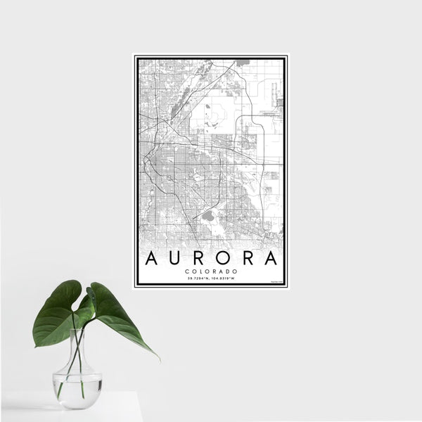 Aurora - Colorado Classic Map Print