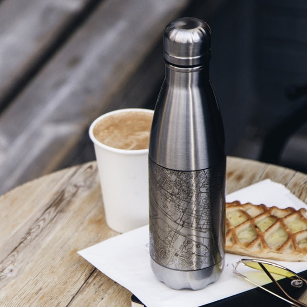 Bakersfield - California Map Insulated Bottle