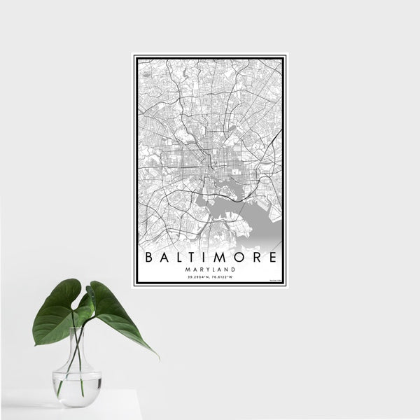 Baltimore - Maryland Classic Map Print