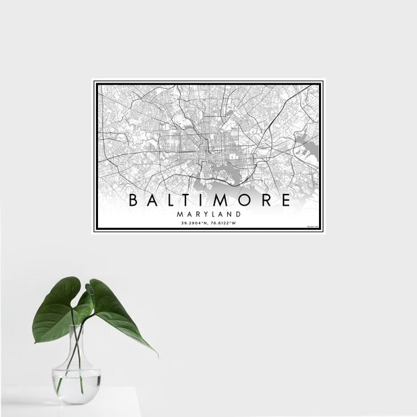 Baltimore - Maryland Classic Map Print