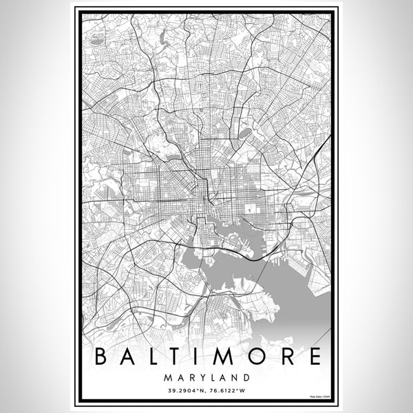 Baltimore - Maryland Classic Map Print