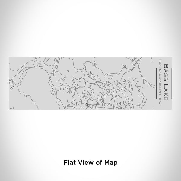 Rendered View of Bass Lake North Carolina Map Engraving on 10oz Stainless Steel Insulated Cup with Sipping Lid