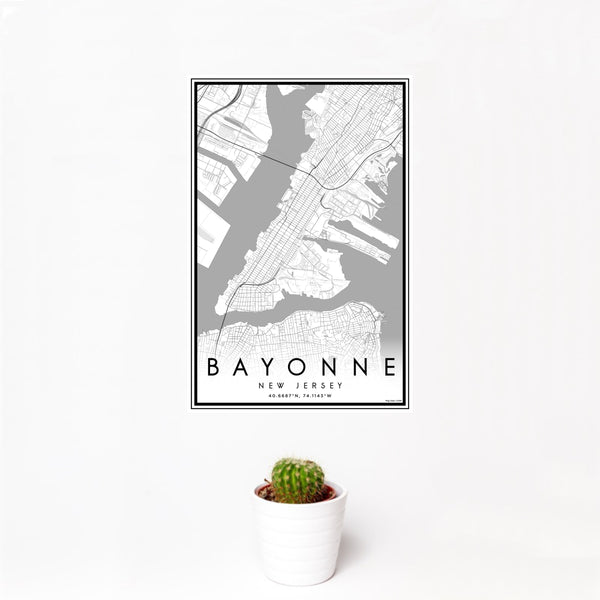 Bayonne - New Jersey Classic Map Print