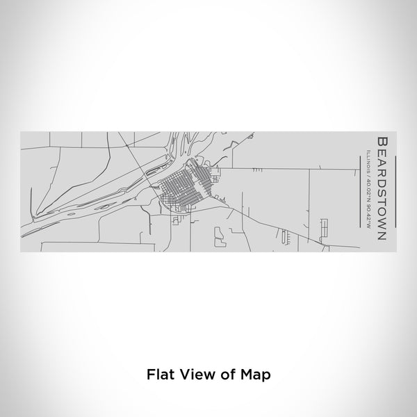 Rendered View of Beardstown Illinois Map Engraving on 10oz Stainless Steel Insulated Cup with Sipping Lid