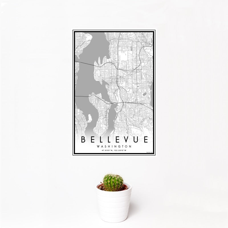 Bellevue - Washington Classic Map Print
