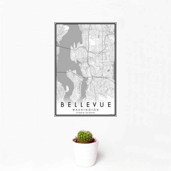 Bellevue - Washington Classic Map Print