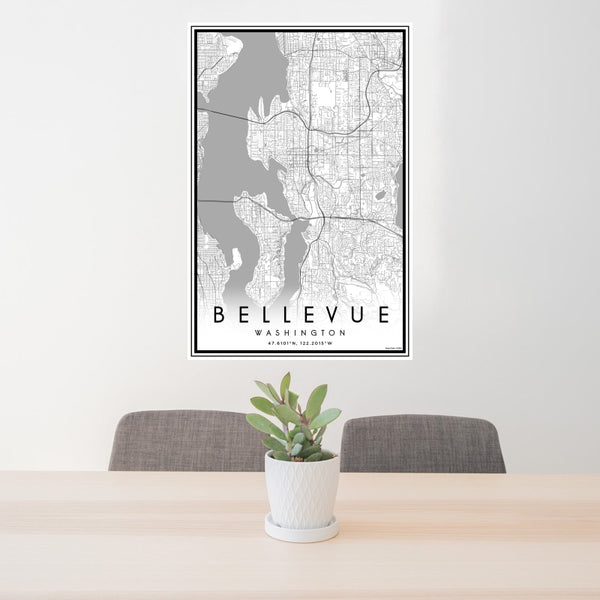 Bellevue - Washington Classic Map Print