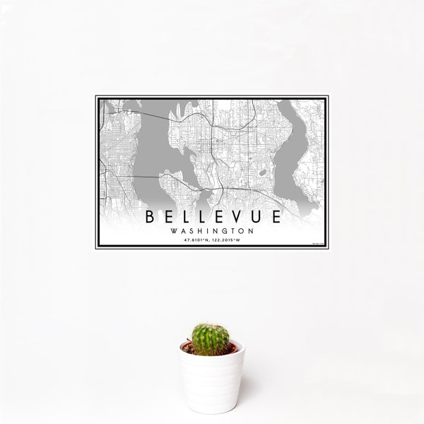 Bellevue - Washington Classic Map Print