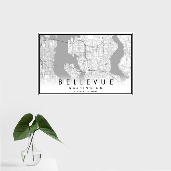 Bellevue - Washington Classic Map Print