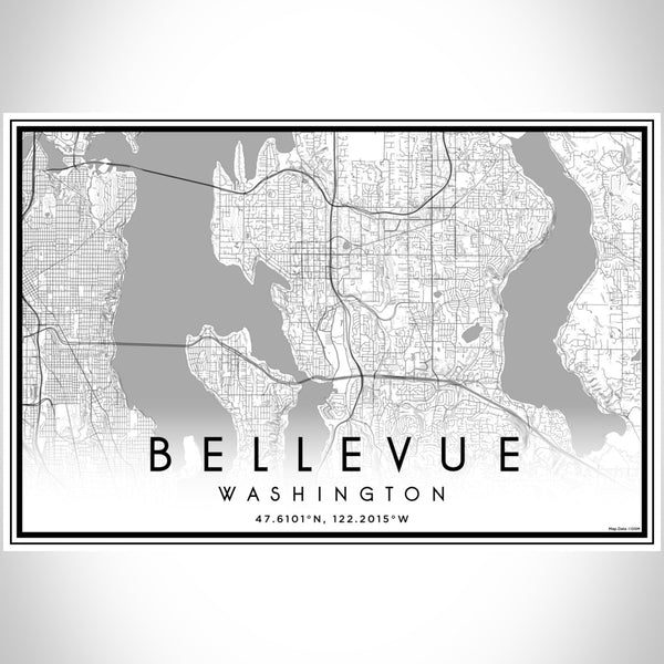 Bellevue - Washington Classic Map Print