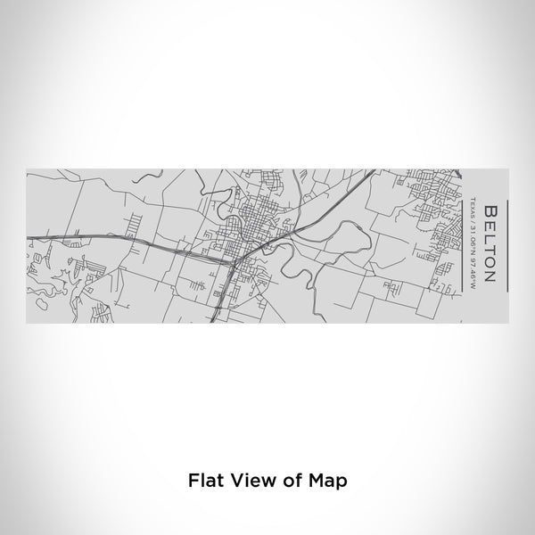 Rendered View of Belton Texas Map Engraving on 10oz Stainless Steel Insulated Cup with Sipping Lid