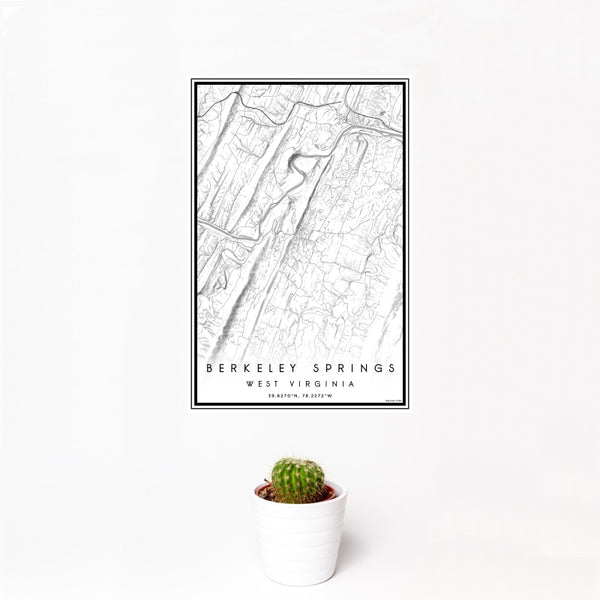 Berkeley Springs - West Virginia Classic Map Print