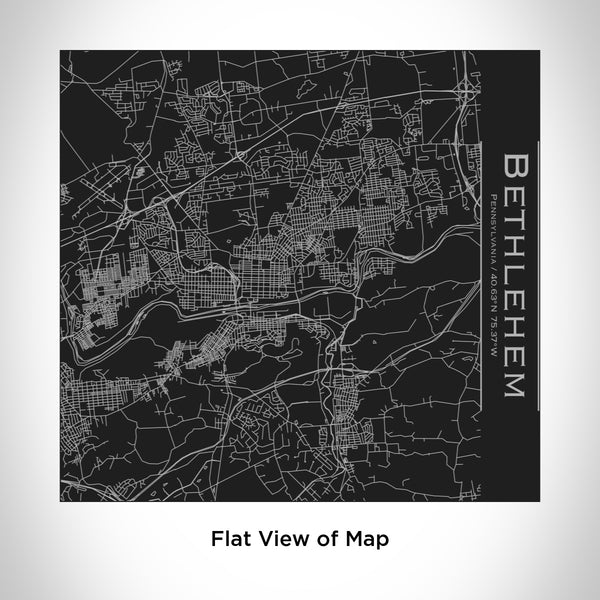 Bethlehem - Pennsylvania Map Tumbler in Matte Black