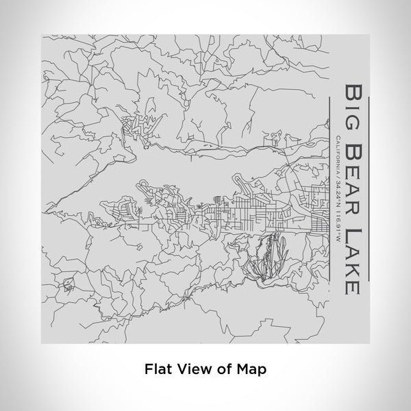 Rendered View of Big Bear Lake California Map Engraving on 17oz Stainless Steel Insulated Tumbler