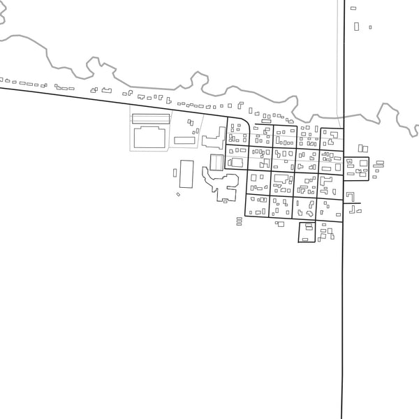 Big Piney Wyoming Map Print in Classic Style Zoomed In Close Up Showing Details