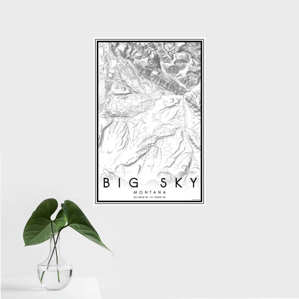 Big Sky - Montana Classic Map Print