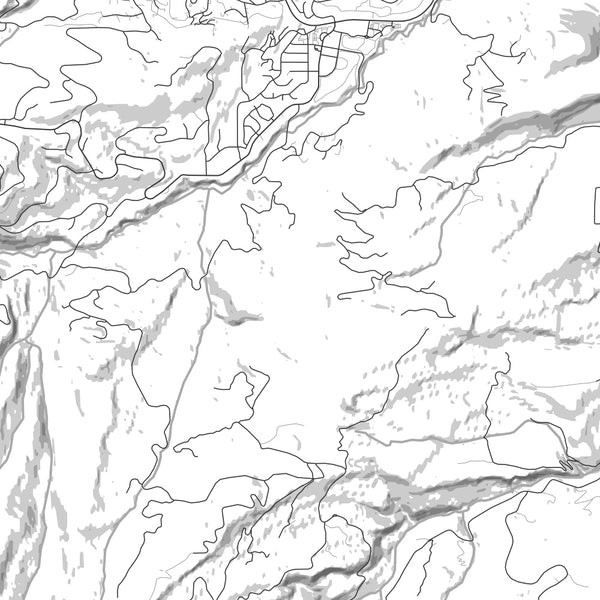 Big Sky - Montana Classic Map Print