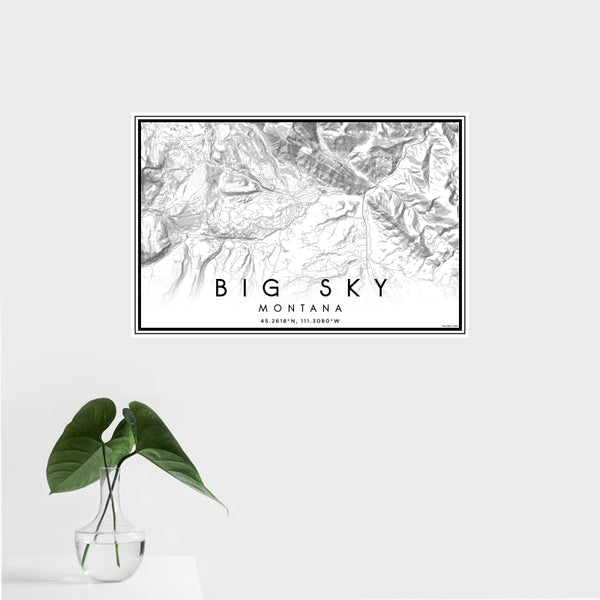 Big Sky - Montana Classic Map Print