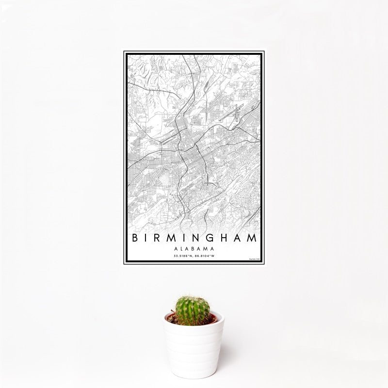 Birmingham - Alabama Classic Map Print
