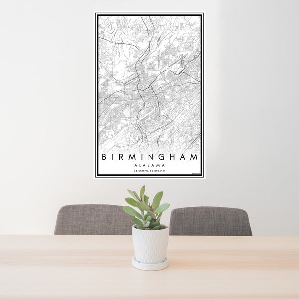 Birmingham - Alabama Classic Map Print