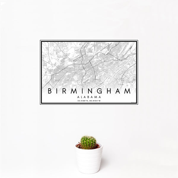 Birmingham - Alabama Classic Map Print
