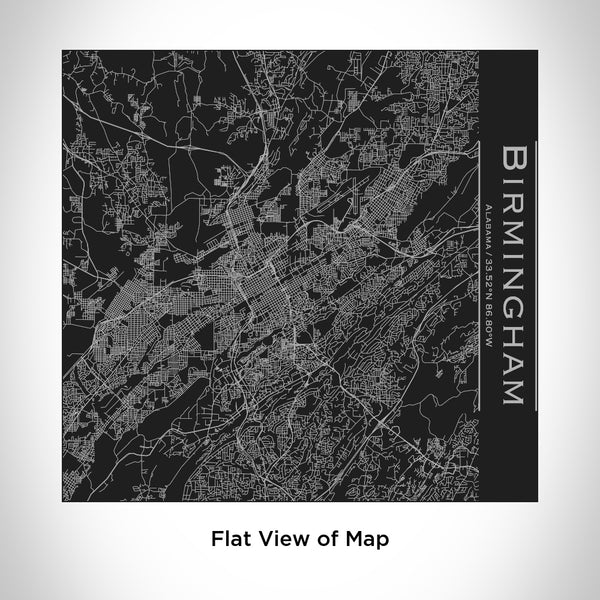Birmingham - Alabama Map Tumbler in Matte Black
