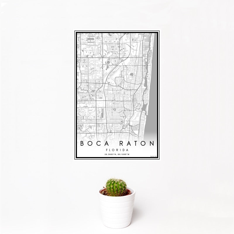 Boca Raton - Florida Classic Map Print