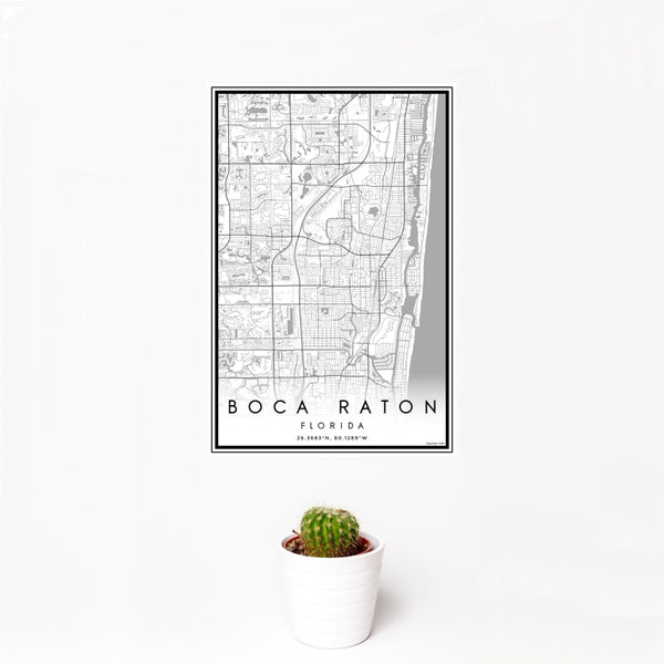 Boca Raton - Florida Classic Map Print