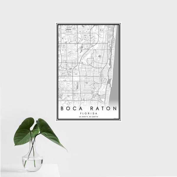Boca Raton - Florida Classic Map Print