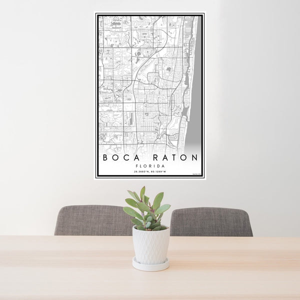 Boca Raton - Florida Classic Map Print