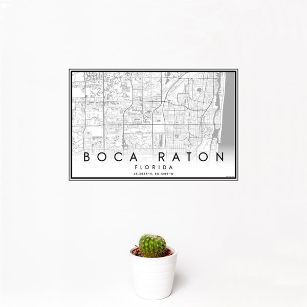Boca Raton - Florida Classic Map Print